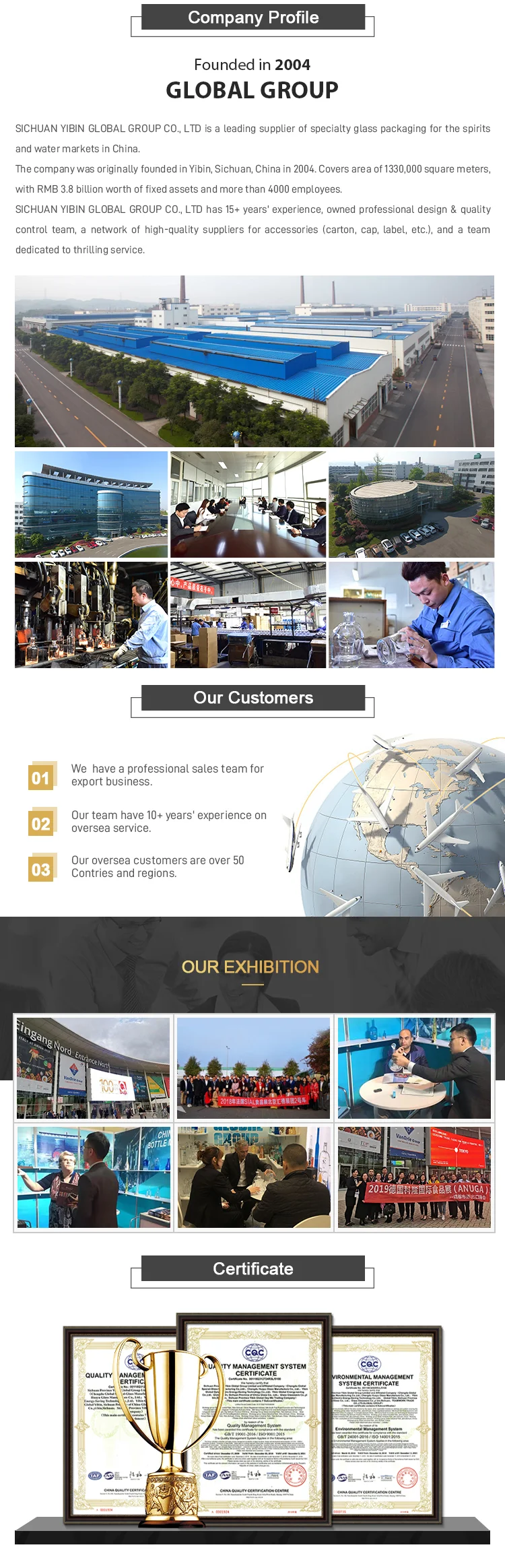 Professional design 150 ml green frosted glass wine bottle