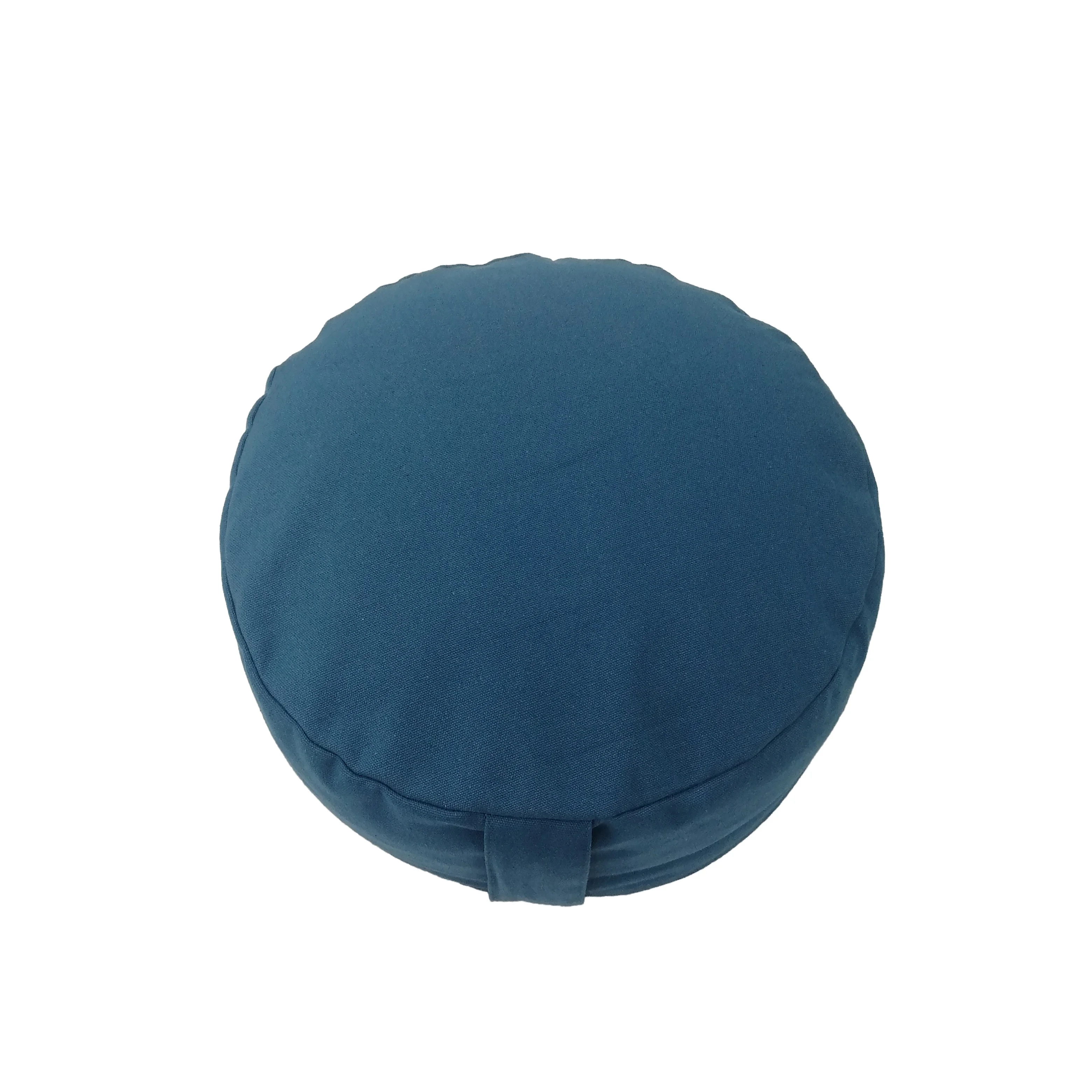 Yoga cushion meditation mat filled with buckwheat husks