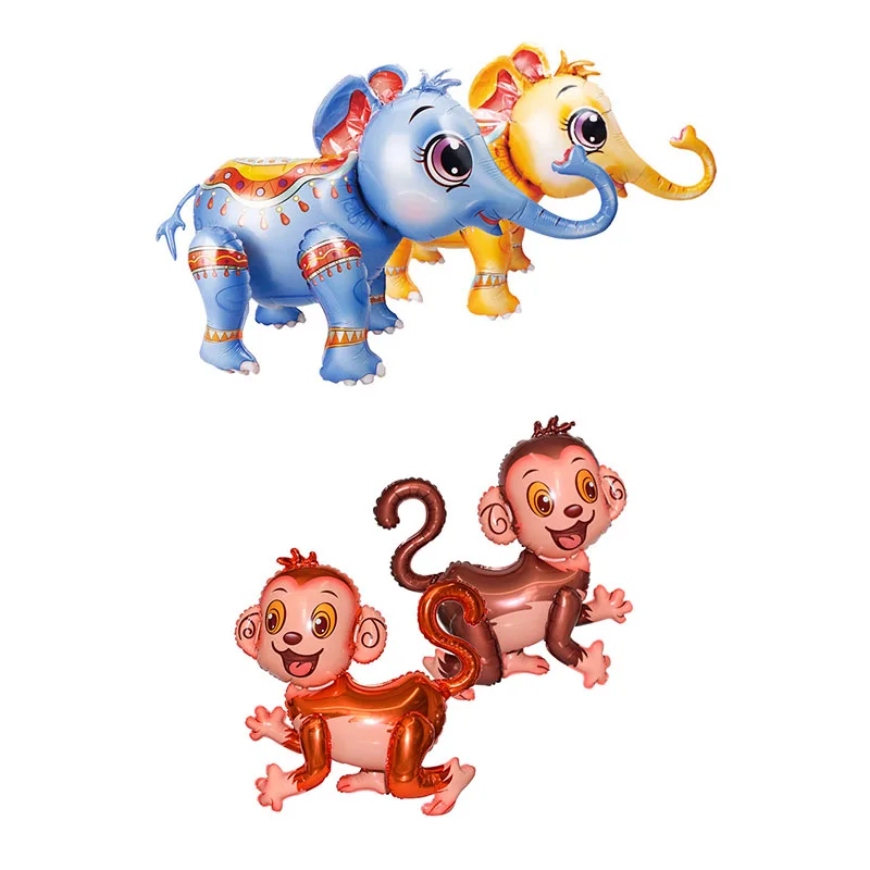 Big Elephant Monkey Animals Shape Helium Balloons Walking Inflatable Animal Balloons Toys Globos