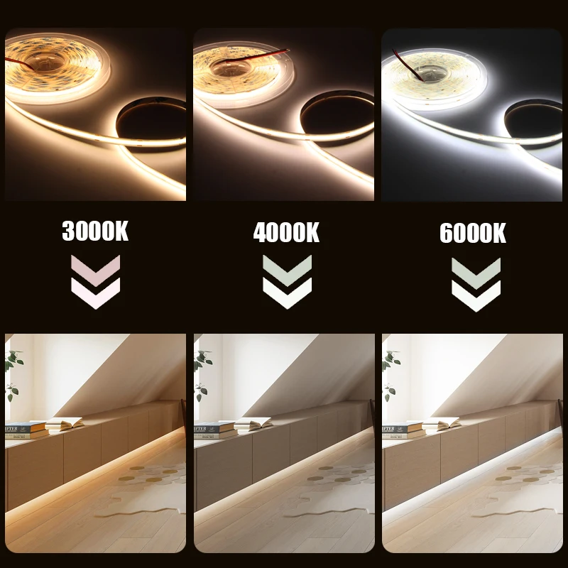 Warm White Super Bright CE Flexible Suppliers 320 Led Smart Rgb 12v 24v Rgbic Outdoor Waterproof Cob Led Strip Light