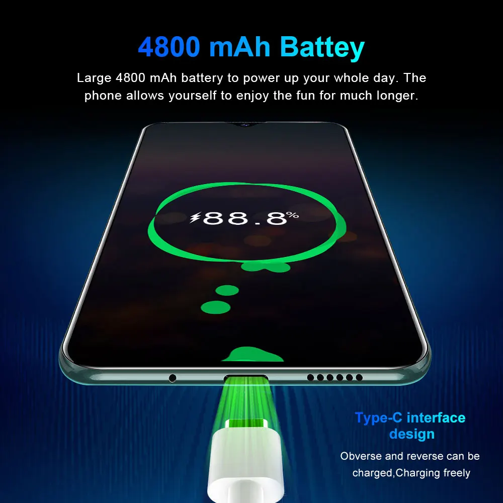 S20U 6 5 дюймов мобильные телефоны 8GB ROM + 1 Гб оперативной памяти сотовый 4G аппарат не привязан к оператору сотовой связи Android Face ID