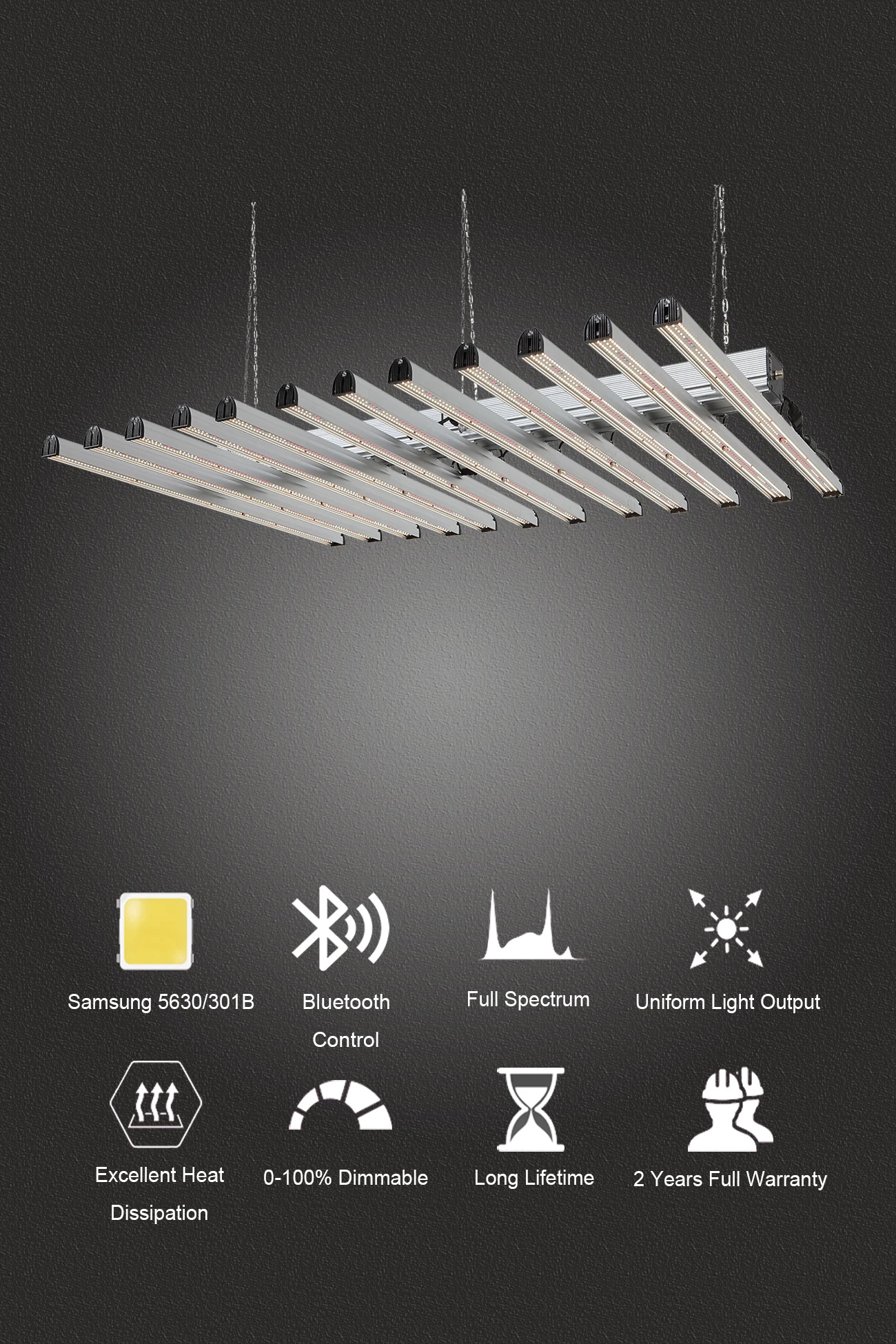 700W 8 Bars Hydroponics Fluence Commercial Planting 1000w led grow lights HPS replacement for indoor