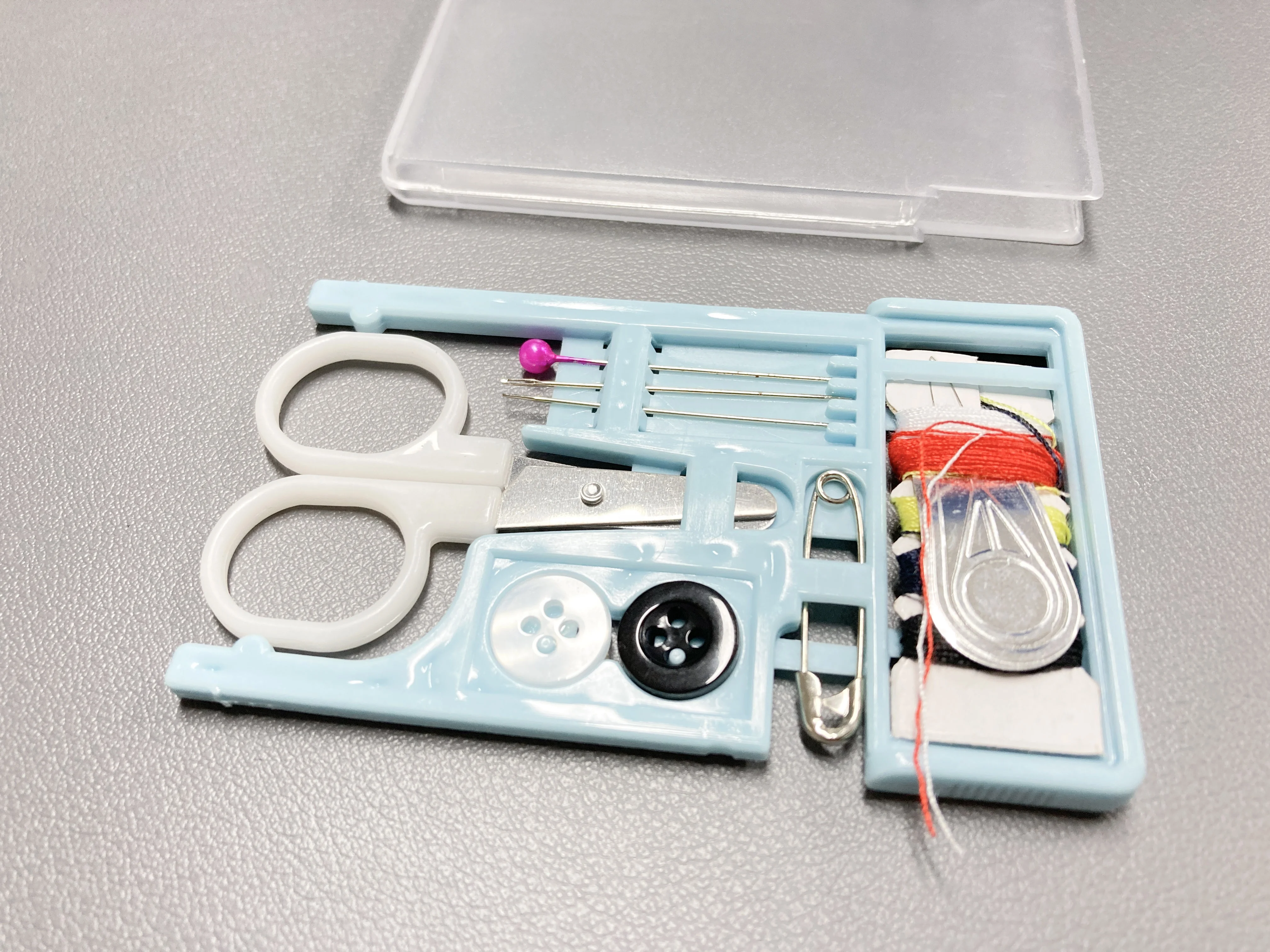 Mini Drawing Sewing Box with mirror, Pocket Needlework Tools Set, Portable DIY Sewing Accessories
