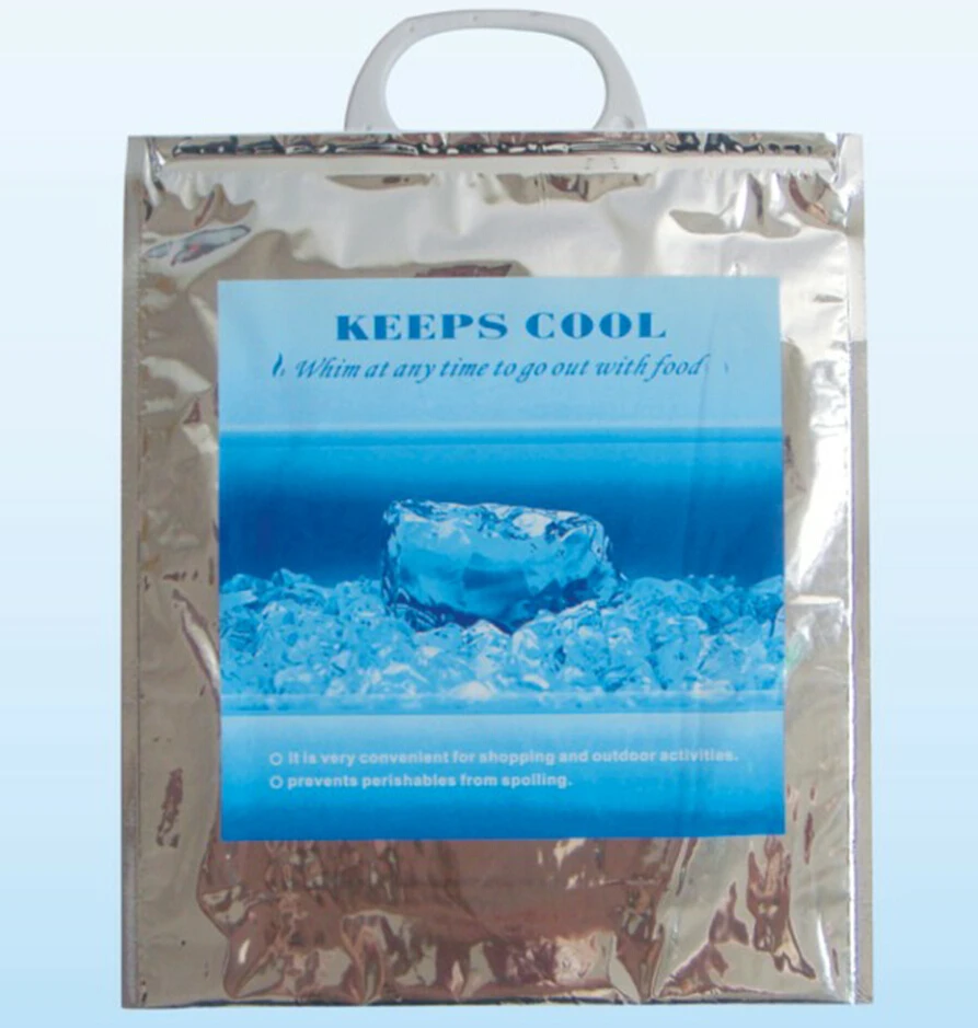 Customised Insulated Large Cooler Bags Aluminium Foil Zip Lock Bag Insulation Packaging Bags Thermal