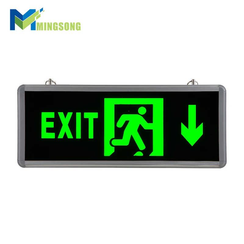 
CE ROHS factory price aluminum Arabic single sided double sided LED fire emergency EXIT sign indicator light 