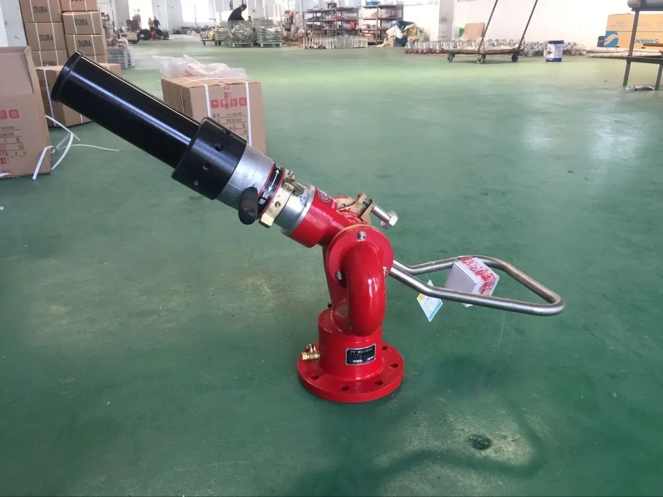 XHYXFire AL 10mm Flange Fixed 40L/s Fire fighting water monitor Fire fighting water cannon