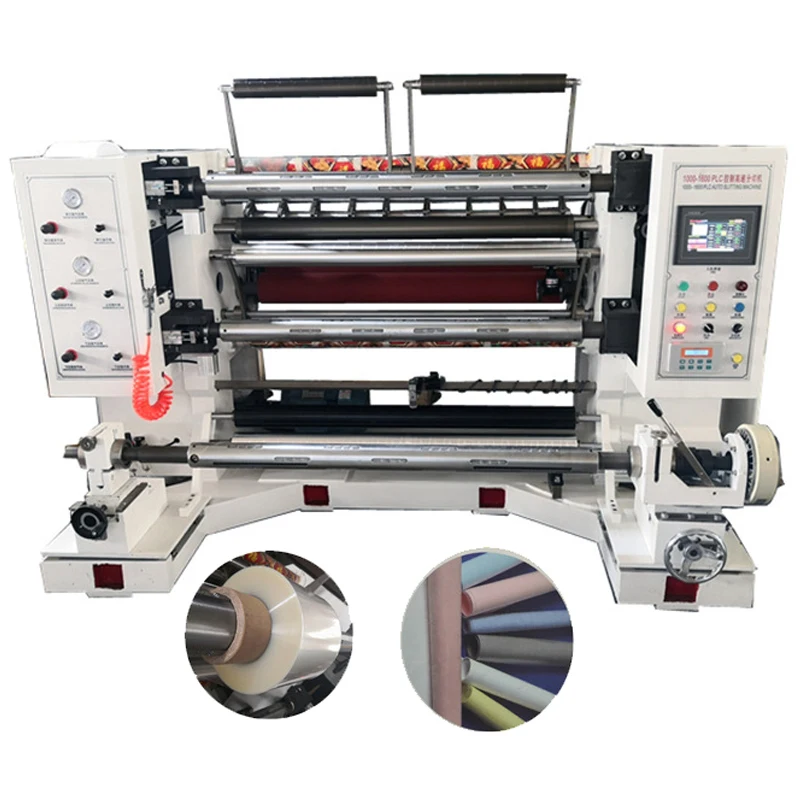 10 200m/min  Automatic paper roll slitting and rewinding machine with slitting Film roll, foil roll, various paper roll