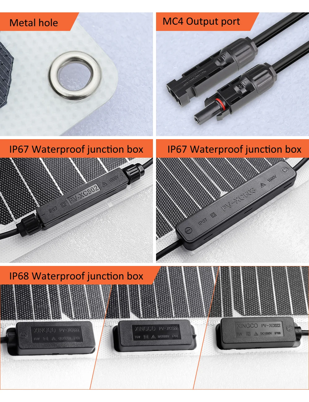 Waterproof Monocrystalline Bendable Charger Off-Grid EFTE Balcony Flexible Solar Panels 50w 100w 220w for home RV Boat Van Car