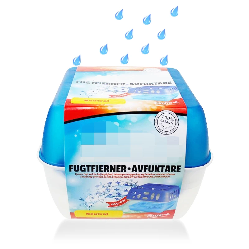 Refillable moisture absorber box dehumidifier for chest  cabinet bedroom kitchen warehouse office vehicles etc