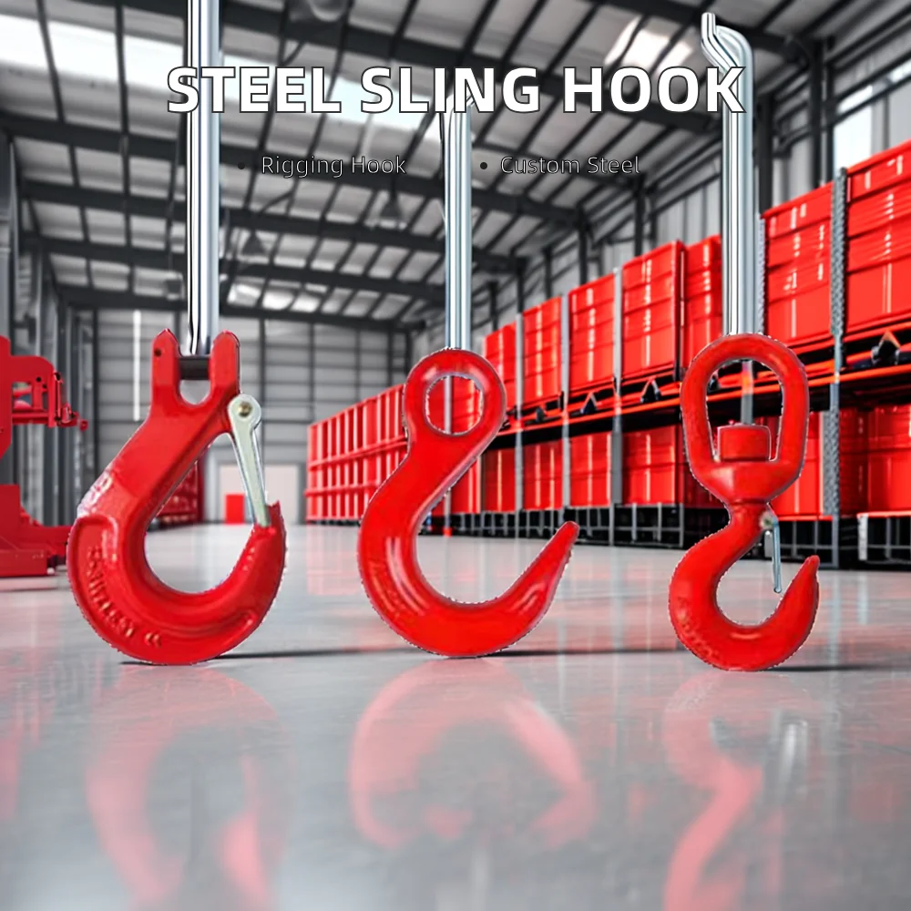 Alloy Steel Eye Sling Hook with Latch for Heavy Industry Hanger Applications