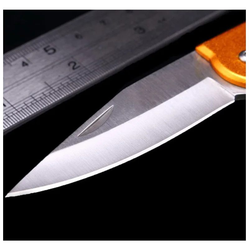 Survival outdoor tools keychain knife stainless steel portable fruit cutter