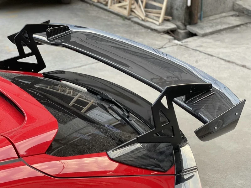For Honda Civic FK7 FK8 SPN Type Carbon Fiber Tail Personalized Modification Rear GT Carbon Spoiler