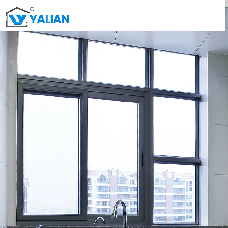 Triple-Track Aluminum Alloy Sliding Windows  Custom Modern Design Hurricane-Proof Insulated Residential & Commercial Use