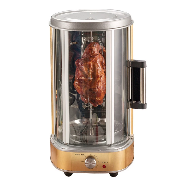 Вертикальный бездымный гриль для домашнего использования, вращающаяся печь для приготовления курицы