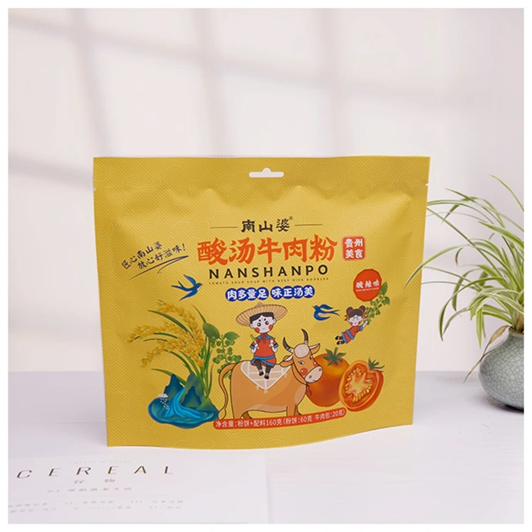 NANSHANPO Refreshing Instant Sour And Spicy Tomato Sour Soup With Beef Rice Noodles