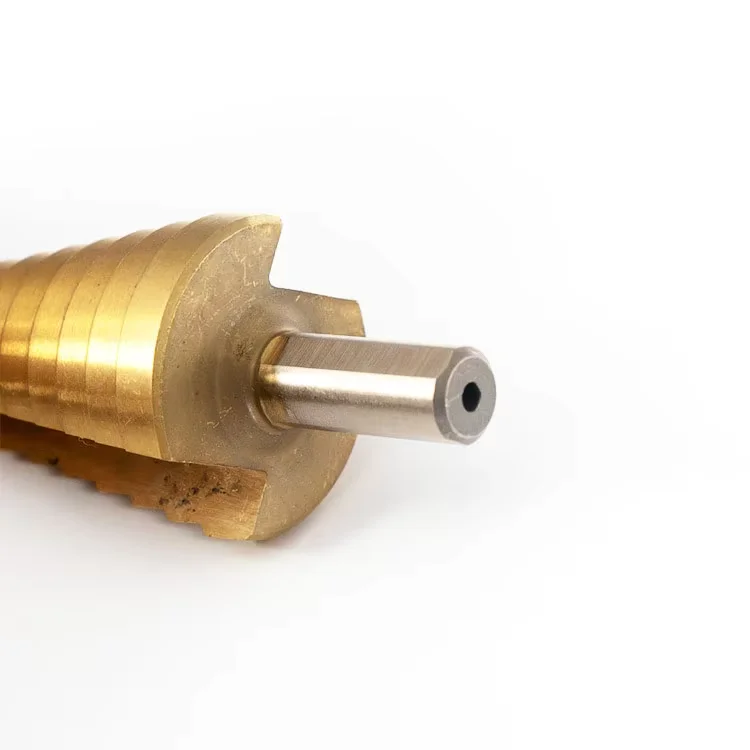 HSS Step Drill Bit Set Multiple Hole Stepped Cone Drill Bit Hex Shank Titanium Coated for Metal Plastic Wood Drilling