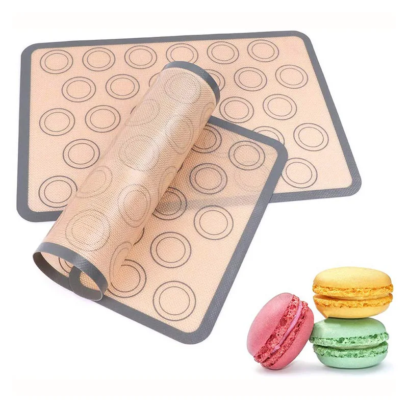 Larger Size Professional Kitchen Tool Silicone Coated Fiber Glass Nonstick Cake Pastry Macaron Baking Mat