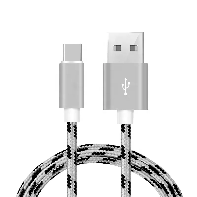 Новое поступление 2А тигровый полосатый нейлоновый плетеный кабель для передачи данных 1 метр Быстрая зарядка Usb-кабель для телефона Android