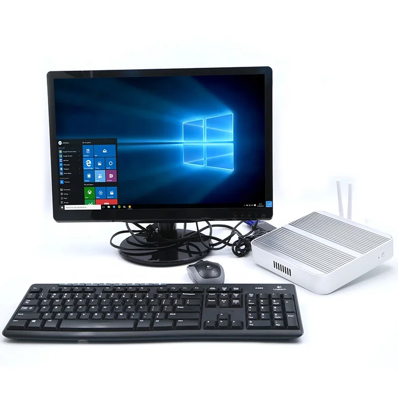 DL mini destop безвентиляторный ПК процессор core i3/i5/i7 Intel J1900 системная плата с двойной
