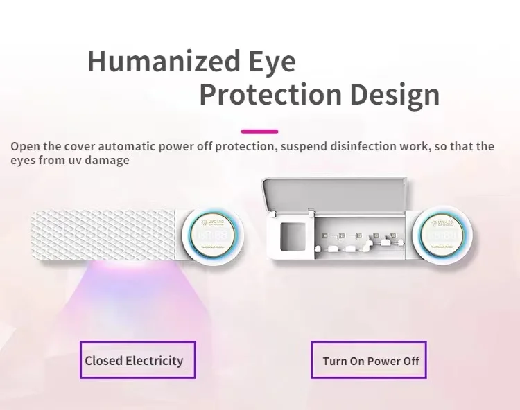 Toothbrush Sterilizer Toothbrush Sterilizer 2 In 1 Bathroom Electric 99.9 UVC Disinfection Toothbrush