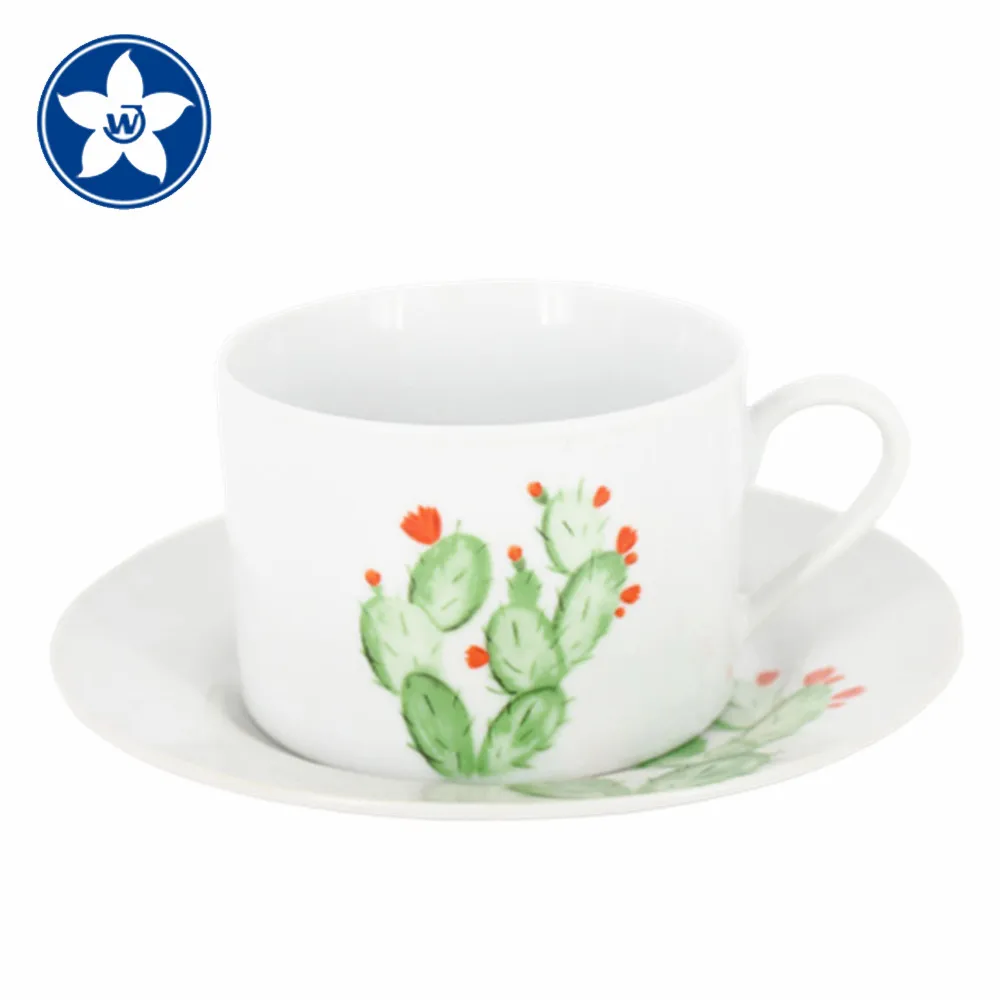Classic Pakistan Style Porcelain Coffee Tea Cup Sets for Breakfast