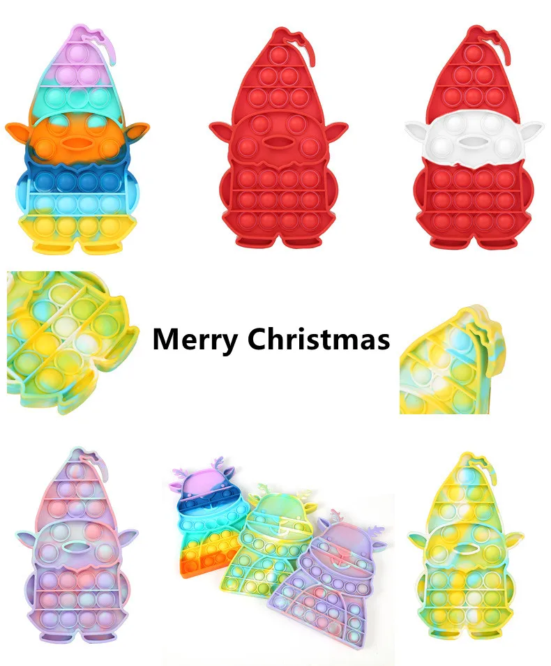  Рождественские силиконовые игрушки Elf & Elk для детей карликовый