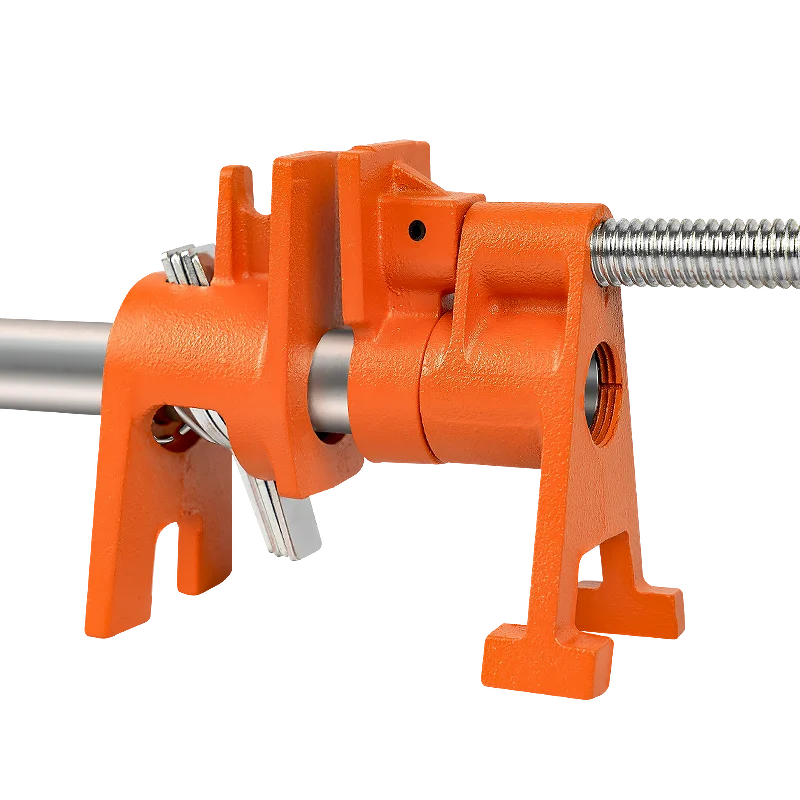 German standard Quick release cast iron heavy duty wood pipe clamps tools for Connection woodworking