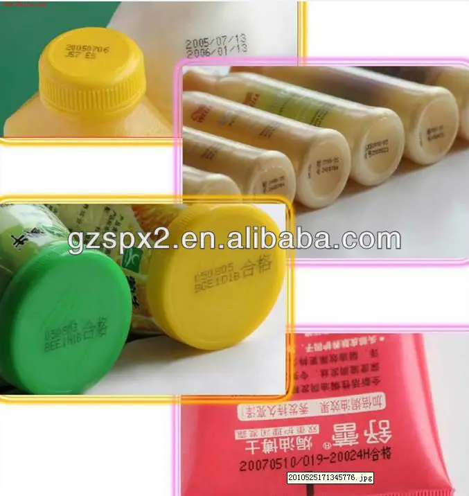 Automatic food cosmetics chemical bottle bag date code batch number inkjet printer