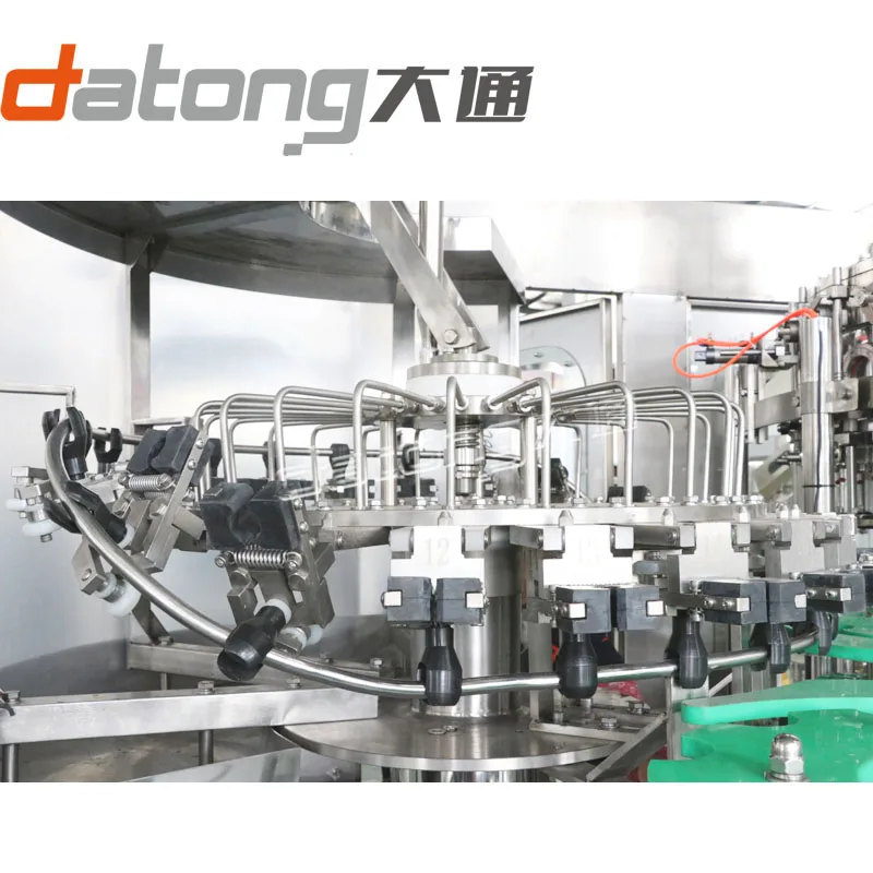 Mono block carbonated drink filler / glass bottle filling bottling machine