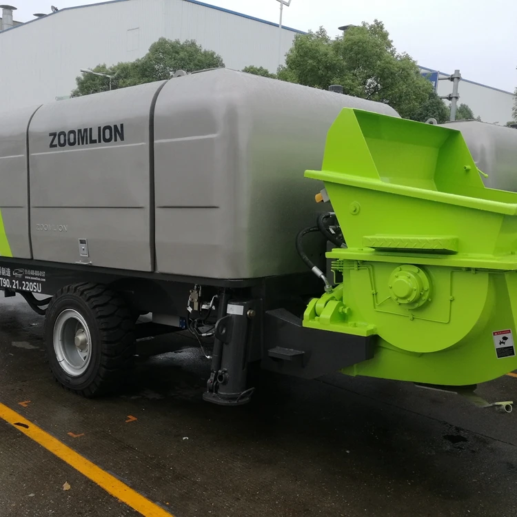 Large portable zoomlion hbt80 hbt90 beton pump machine stationary trailer concrete pump model