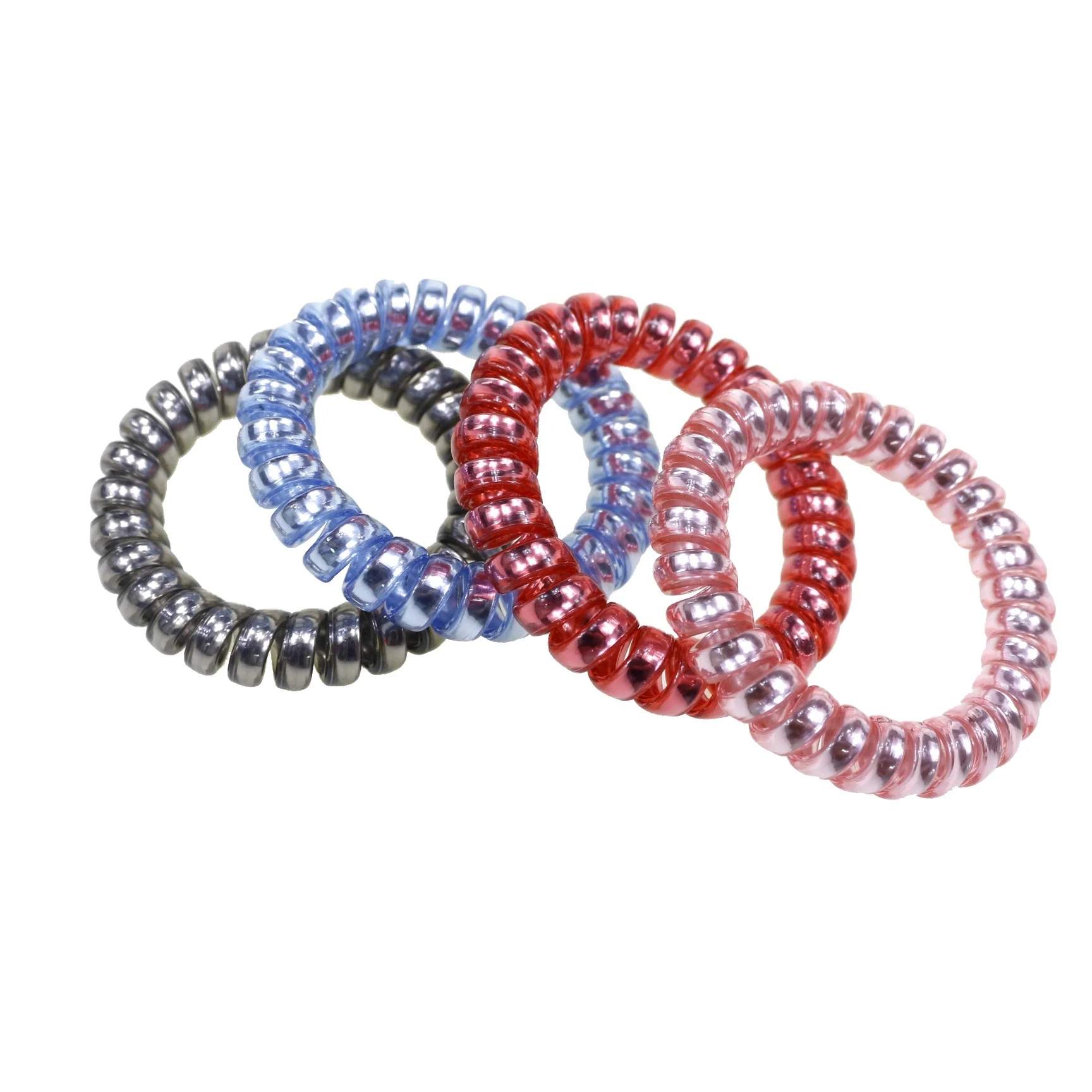 
China manufacturer direct supply best selling cheap new spiral phone cord hair tie wholesale 