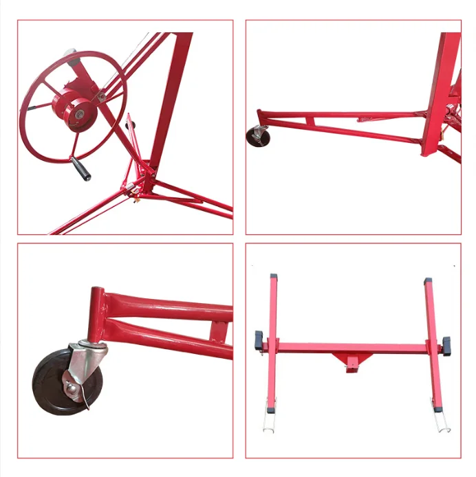 Ceiling Panel Drywall Lift Gypsum Board Lifter Hand-operated Plasterboard Drywall Manual Lifter Hoist Lifter