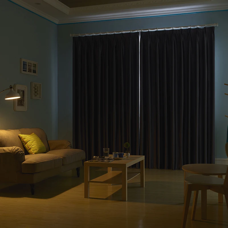 Innermor Luxury Drapes Blackout Curtains For Living room rideaux Embossed Cloth Silk Feeling Window Curtains for Bedroom