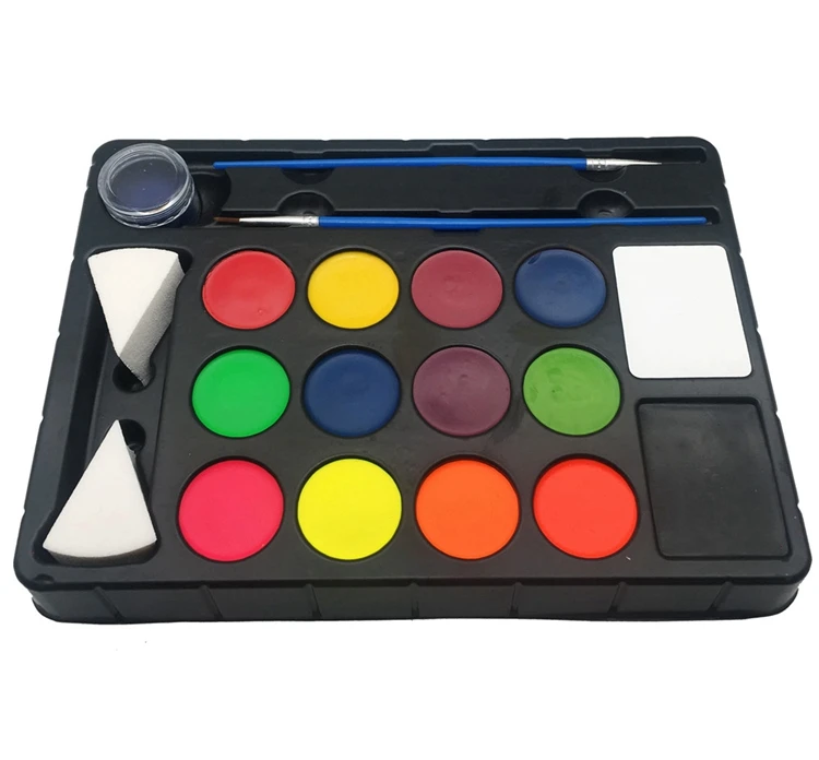 FDA УТВЕРЖДЕН нетоксичные 14 видов цветов палитры лица Краски наборы для детей