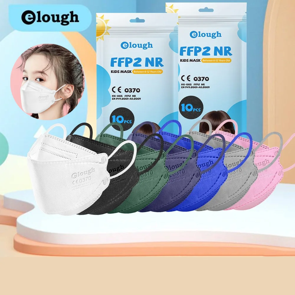 Disposable kids FFP2 face mask with 4ply custom color children mascarillas ce oem masks facemask filter