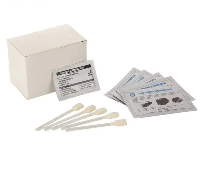A5011 Cleaning Card Printer Cleaning Set for Evolis Tattoo, Pebble, Dualys And Quantum