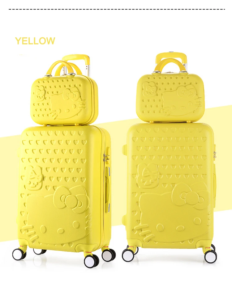 wholesale 28 inch ABS PC pretty trendy travel luggage bags custom kids luggage sets