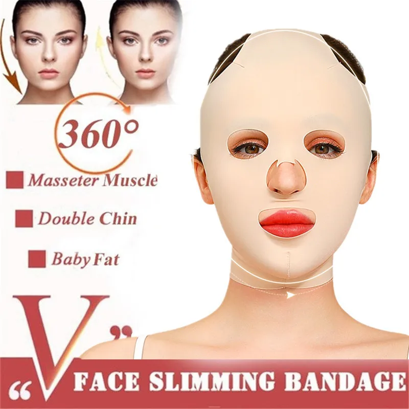3D Reusable Breathable Beauty Women Anti Wrinkle Slimming Bandage V Shaper Full Face Lift Sleeping Mask