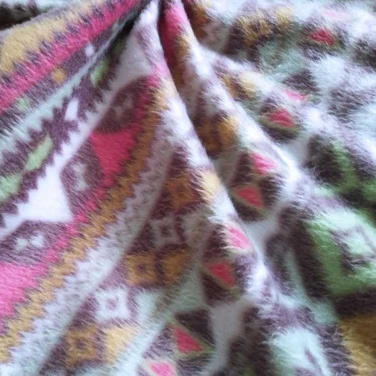 
Print super soft 100 polyester baby blanket brush fleece velvet fabric from china 
