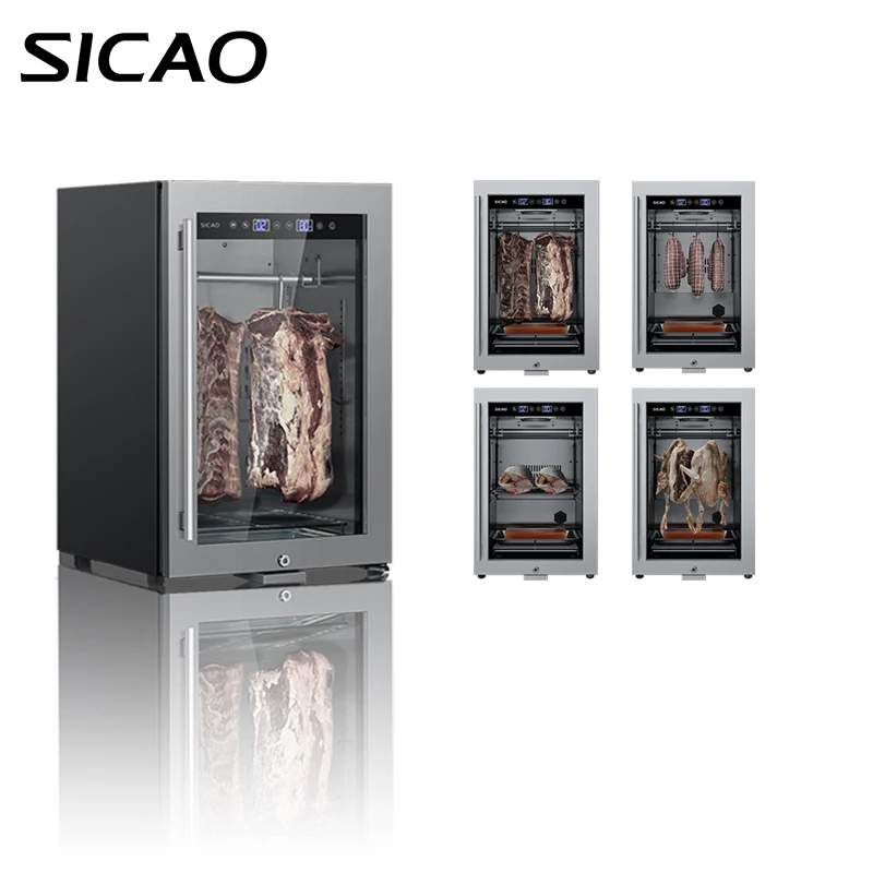 UV Light Meat Blast Freezer Big Dry Aged Meat Cabinet Refrigerator For Restaurant sausage Salami Machine