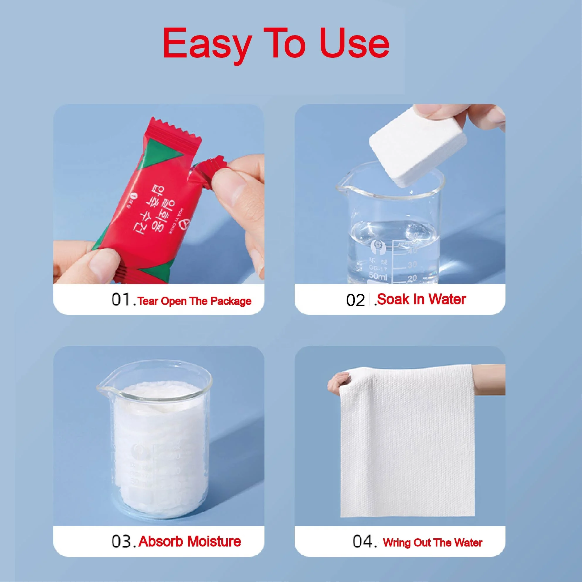 Custom Logo Non Woven Face With Fabric White Adult Cotton Bath Bamboo Fiber Egg Large Magic Pill Compressed Disposable Towels