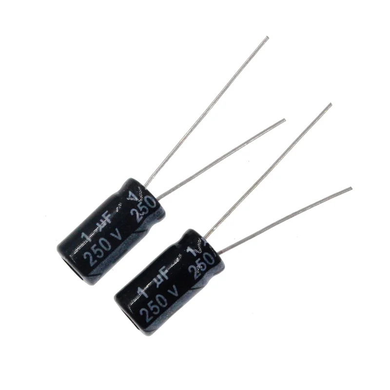1uF 250V 1MFD 250Volts 1uf250v 1mf250v 5mm*11mm Radial Aluminum Electrolytic Capacitor