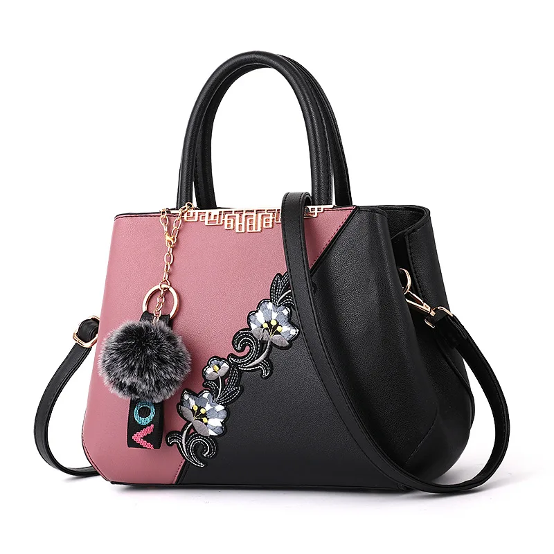 
handbags Contrast color ladies handbags shoulder messenger bags fashion manufacturers 