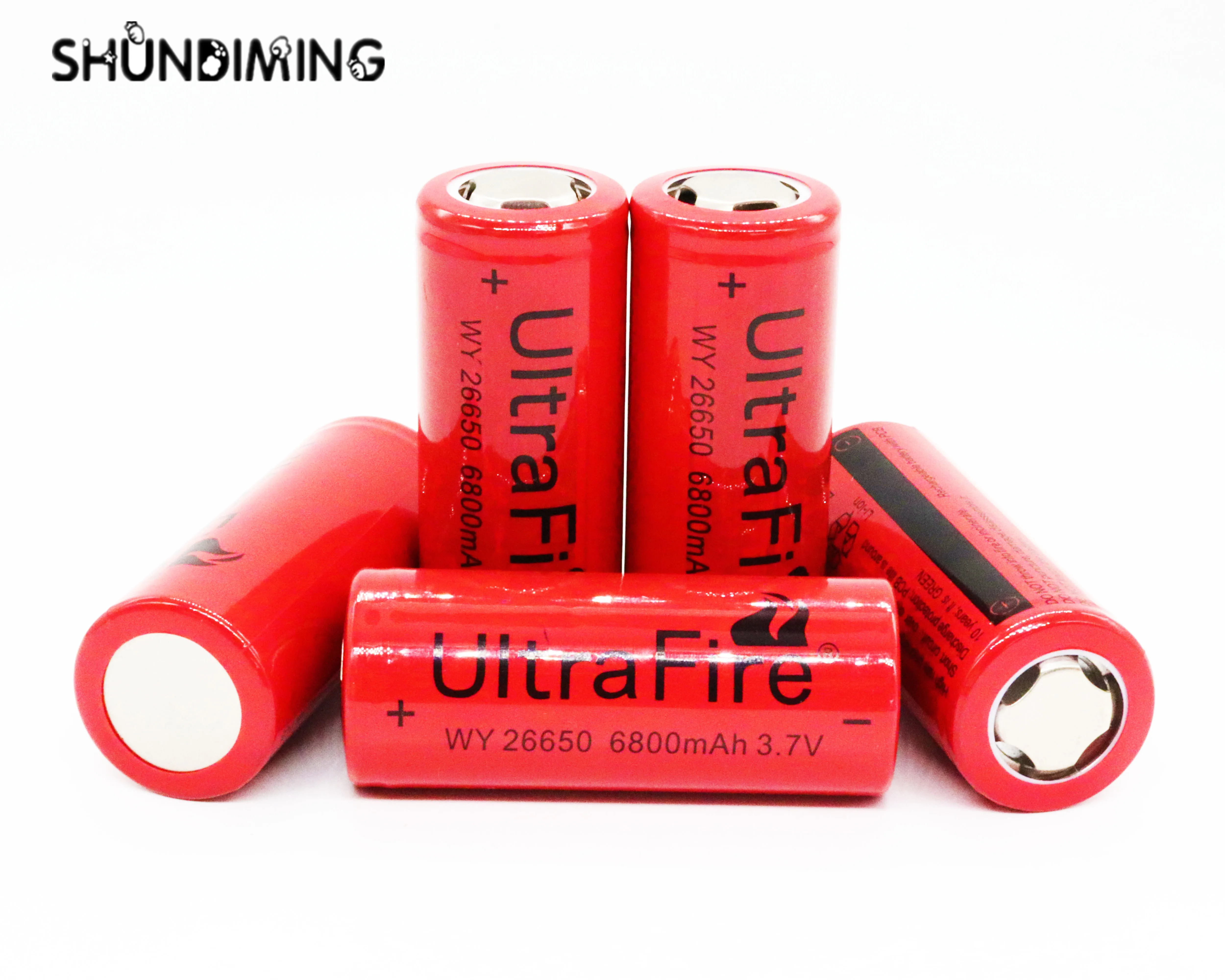 High Drain 5C 25A rechargeable battery 26650 3.7V 6800MAH Full Capacity lithium battery Ultrafire