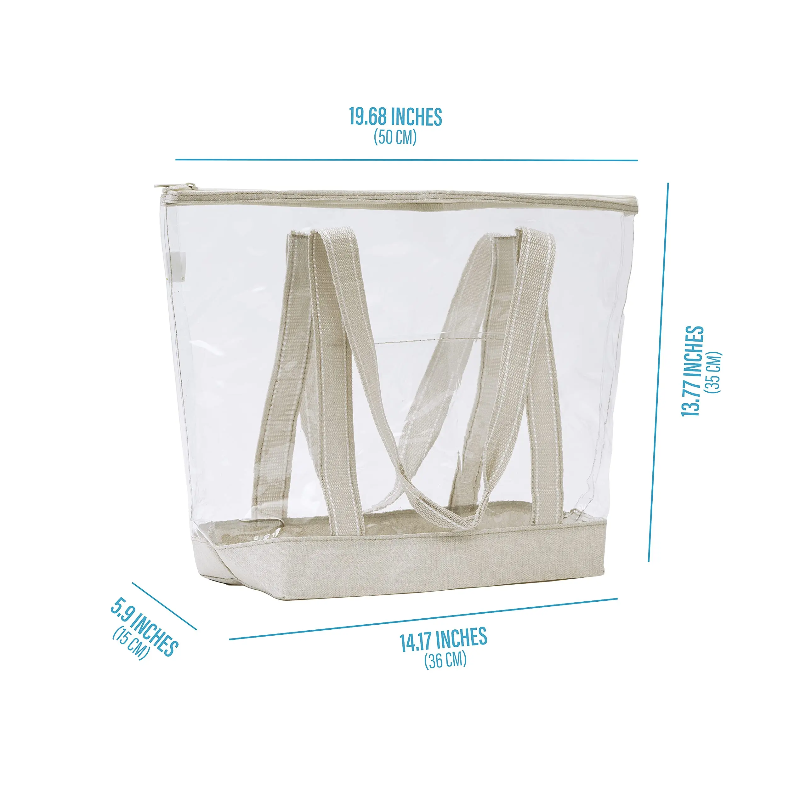 Custom Transparent Clear Tote Bag Vinyl PVC Tote Stadium Outdoor Pool Beach bag
