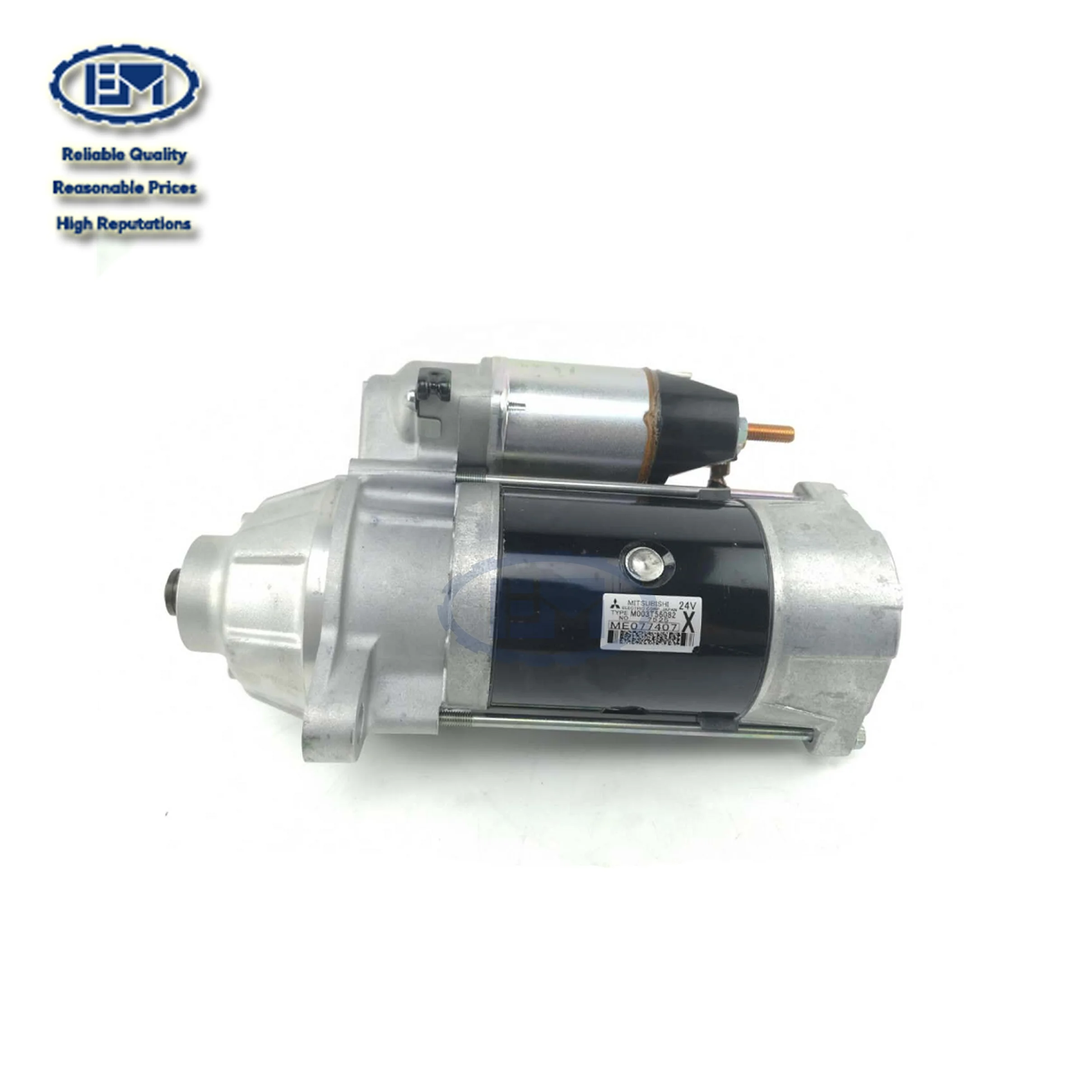 MITSUBISHI Construction Machinery Parts 6D16 6D15 6D14  Starter Assy 24V 11T Excavator Spare Parts ME077407 M003T56082