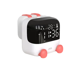 Multifunctional Electronic Alarm Clock For Student Kids,Voice Control Digital Night Light Alarm Clock
