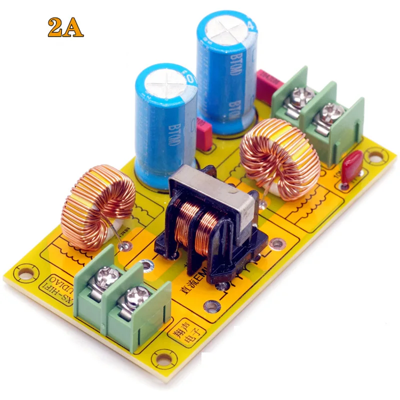 Фильтр электромагнитных помех, Высокочастотный фильтр электромагнитных помех для автомобилей 12 В, 24 В, 2 А, 4 а, 10 А, 20 А, DC LC
