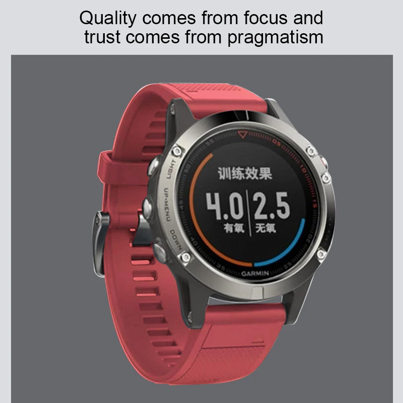 silicone watchband quick release strap watch For garmin fenix 5