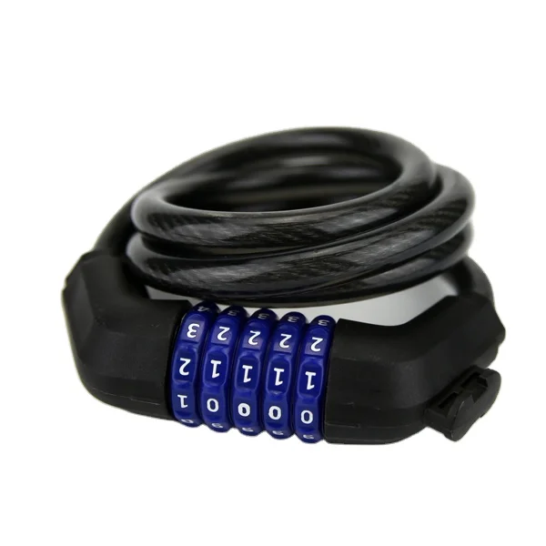 CH-503 PVC coating ABS cable lock  0.8*120cm length bike lock 5 digit combination